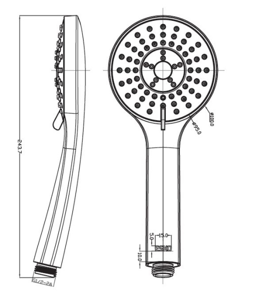 Ручной душ Esko SPL955