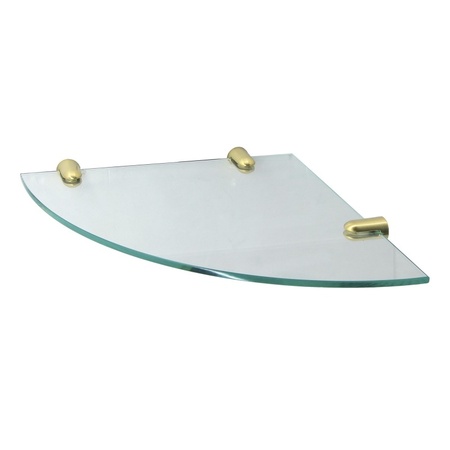 Полка стеклянная угловая WasserKRAFT K-533BRUSHED GOLD
