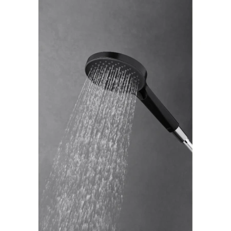 Душевая система с изливом Arrow AMG13S36DG черный