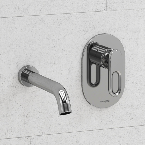 Встраиваемый комплект для раковины WasserKRAFT Kammel 1800 A18583, хром Встраиваемый комплект для раковины WasserKRAFT Kammel 1800 A18583, хром