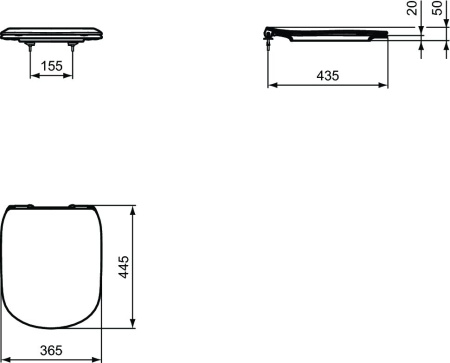 Комплект 4 в 1 Ideal Standard V0001D