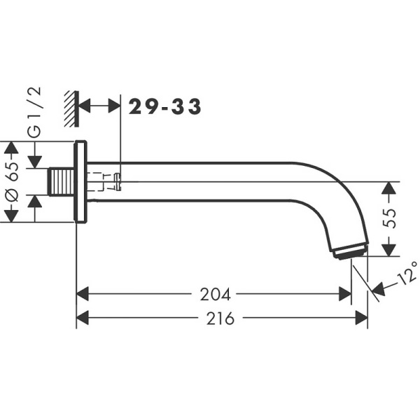 Излив HG Vernis Blend 71420000