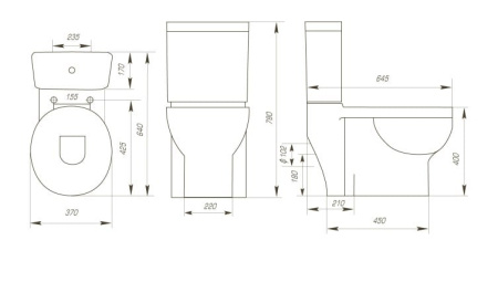 Унитаз-компакт Kirovit Омега