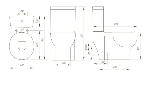 Унитаз-компакт Kirovit Омега