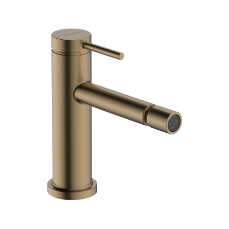 Смеситель для биде с донным клапаном Hansgrohe Tecturis S 73201140 шлифованная бронза
