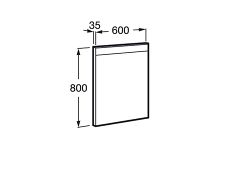 Зеркало (60х80) Roca Prisma Comfort LED, ANTI-STEAM 812263000
