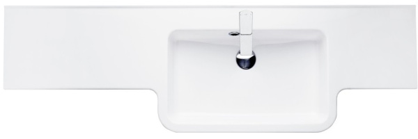 Раковина Aquaton Hotel B 151 правая белая 1A709531PI01P