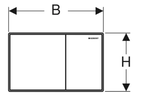 Клавиша смыва Geberit Sigma60 115.640.JL.1