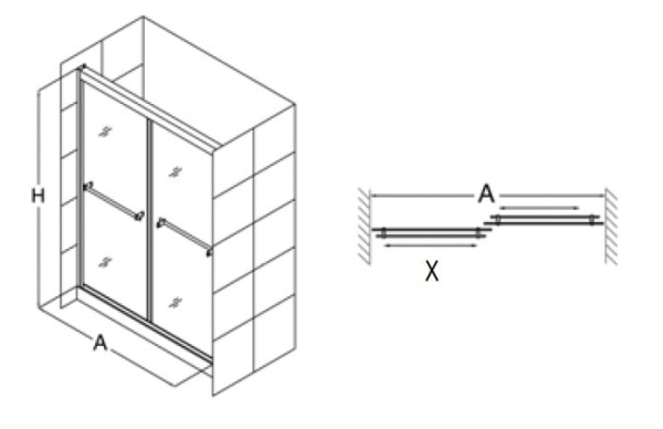 Душевая дверь в нишу RGW TO-10 01071020-21