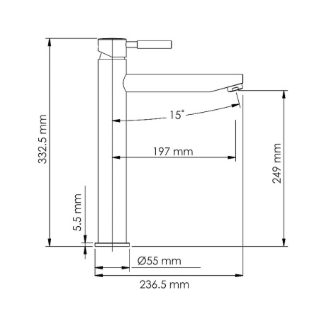 Смеситель для раковины WasserKRAFT Gollach 3303H