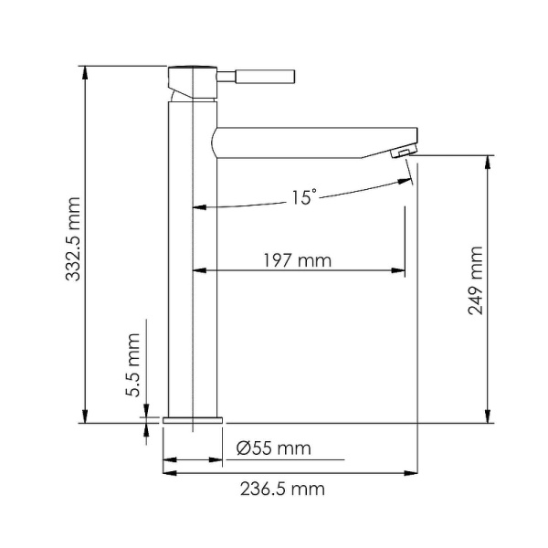 Смеситель для раковины WasserKRAFT Gollach 3303H