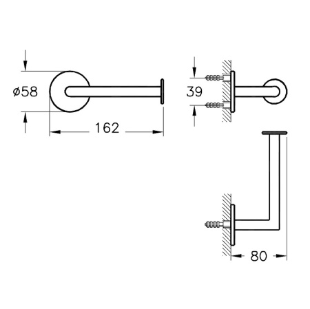 Держатель для туалетной бумаги Vitra Origin A4488729