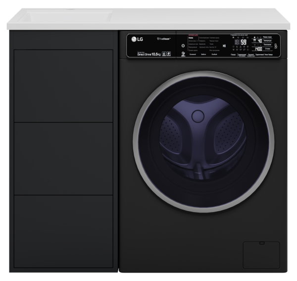 Тумба под стиральную машину Brevita Grafit 40 GRA-01040-013Я