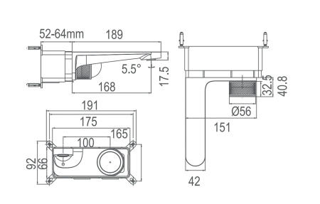 Смеситель для раковины Arrow ARM12868CP