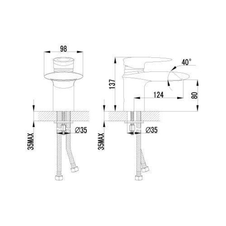 Смеситель для раковины Lemark Status LM4446C