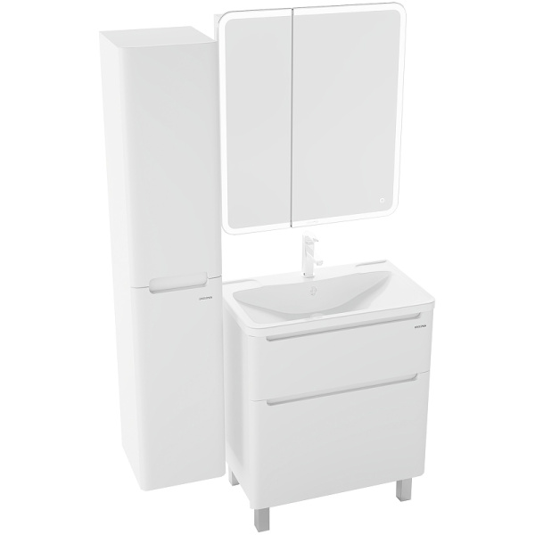 Тумба напольная Grossman АДЕЛЬ-70 см 107005  с 2-я ящ, белая