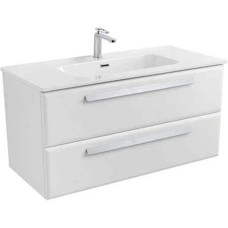 Тумба под раковину Cezares ECO-CER-N-1000-2C-SO-BO Bianco Opaco без ручек