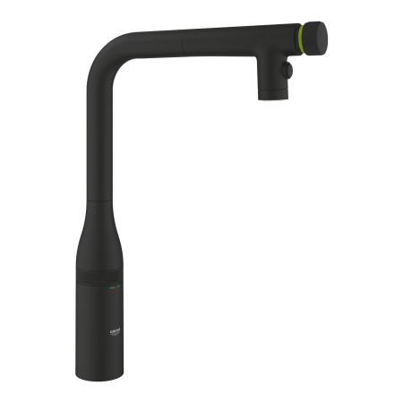 Смеситель для кухни с выдвижным изливом Grohe Essence SmartControl 31892KF0 фантомный черный