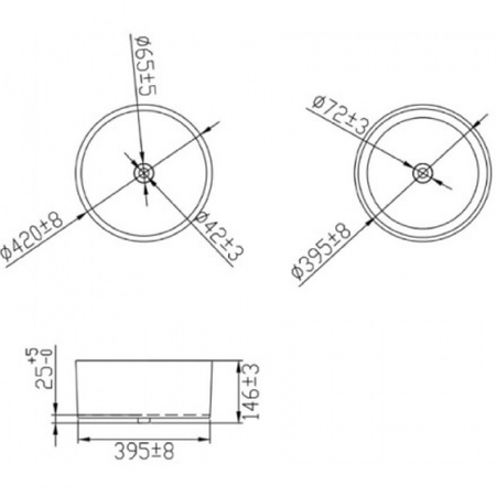 Раковина Bravat Affability C22284W-ENG