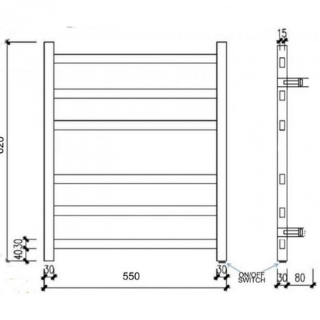 Полотенцесушитель Zorg AZR HT-03 BR