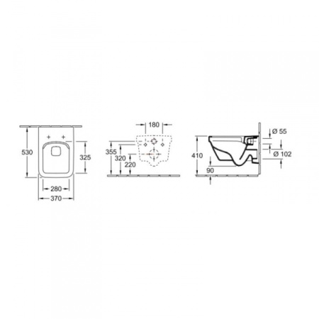 Подвесной унитаз Villeroy&Boch Architectura 5685R001