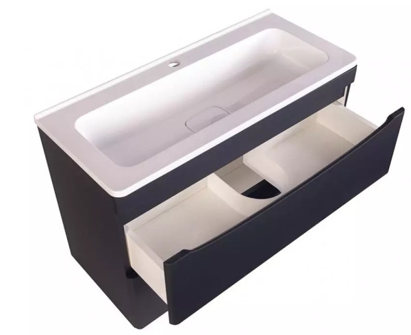 Тумба под раковину напольная Style Line Бергамо СС-00002366 черный