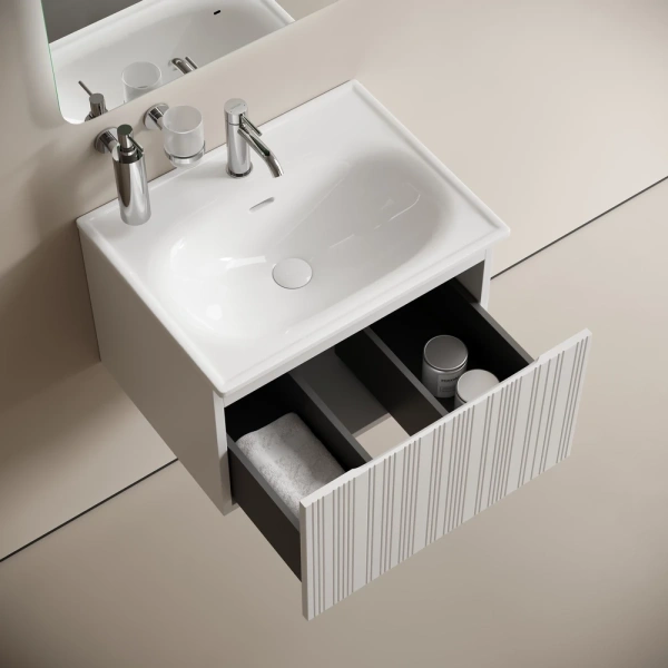 Тумба без раковины подвесная Sancos Code CD60W белый глянец