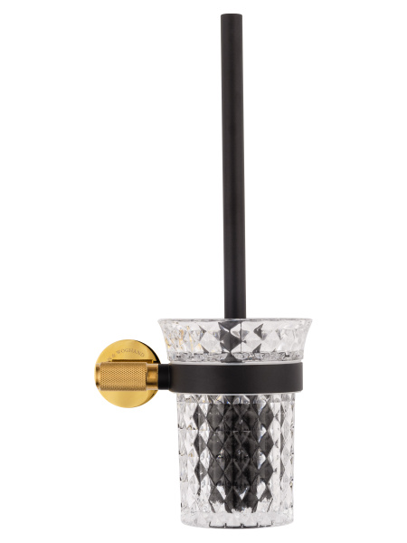 Туалетный ершик в комплекте WONZON & WOGHAND MAJESTIC, черный/золото WW-9229