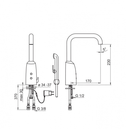 Смеситель для раковины Oras Electra 6337FT
