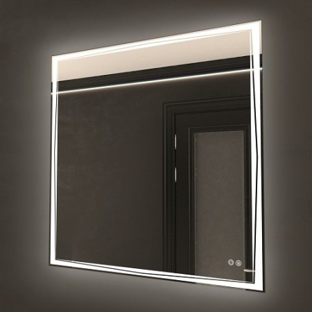 Зеркало с подсветкой и подогревом Art&Max Firenze AM-Fir-800-800-DS-F-H