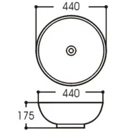 Раковина накладная (44х44) Aquatek  AQ5354-00