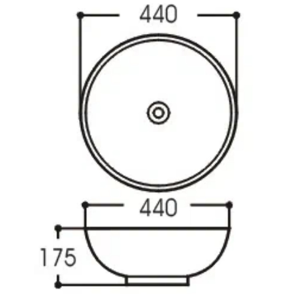 Раковина накладная (44х44) Aquatek  AQ5354-00