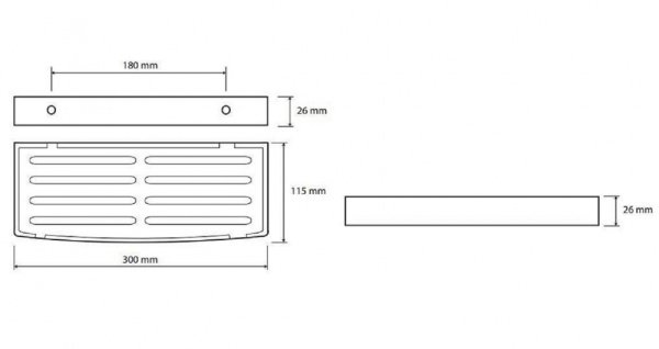 Мыльница Bemeta Cytro 102308081 прямоугольная