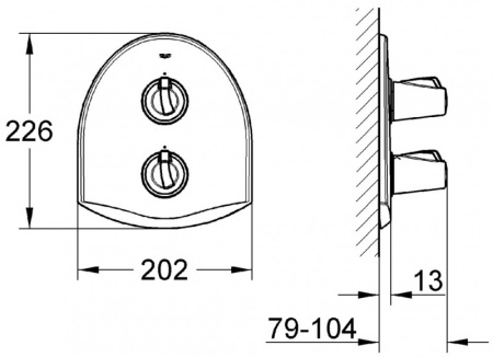 Смеситель для душа Grohe Chiara 19159 RR0 (19159RR0)