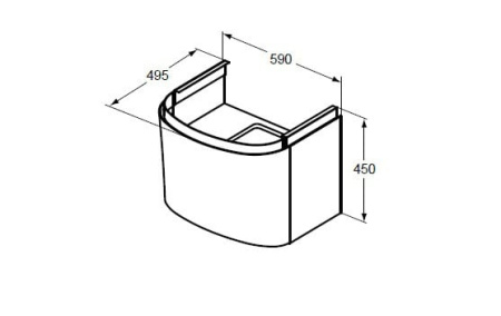 Подстолье для умывальника Ideal Standard Dea T7850S3