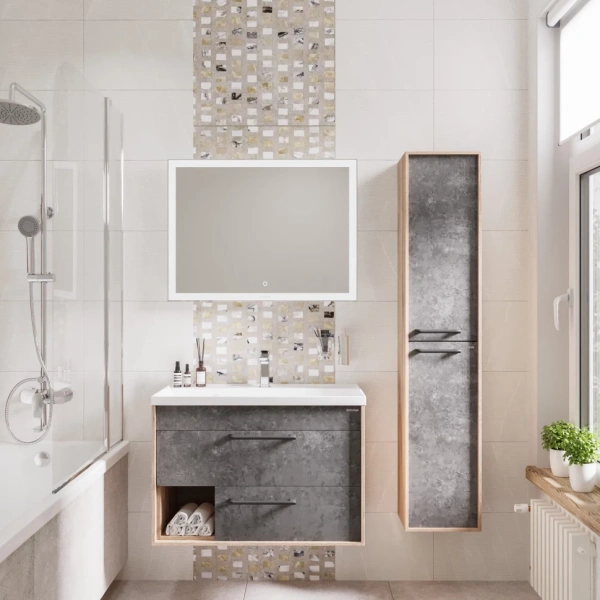 Зеркало (80х70) Grossman Sirius 128070 LED с сенсорным выключателем