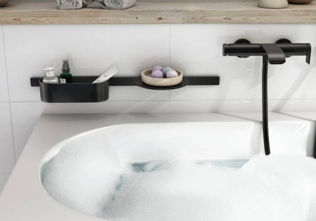 Набор аксессуаров для ванны Hansgrohe WallStoris 27966670 черный матовый