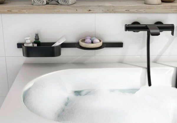 Набор аксессуаров для ванны Hansgrohe WallStoris 27966670 черный матовый