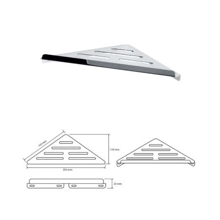 Мыльница Bemeta Cytro 102308051 угловая