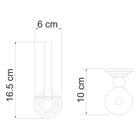 Держатель туалетной бумаги WasserKRAFT Ammer K-7097