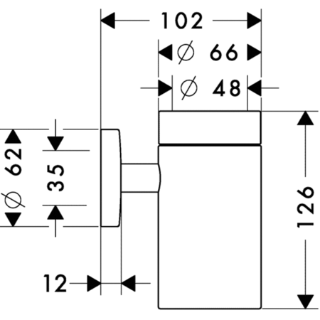 Стакан для зубных щеток Hansgrohe Logis 40518820