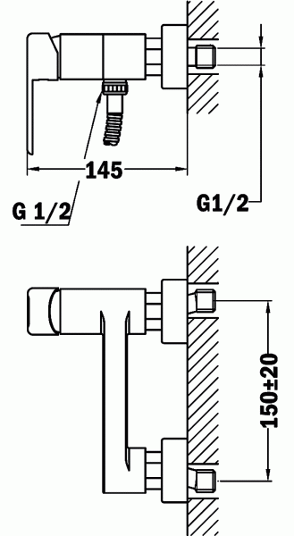 Смеситель для душа Teka Nexos 662310200