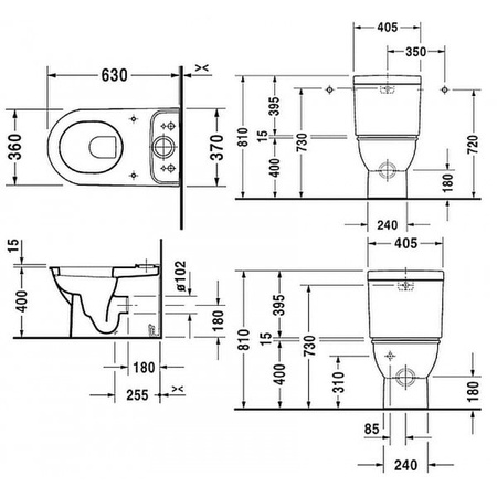 Бачок для унитаза Duravit 0931000005