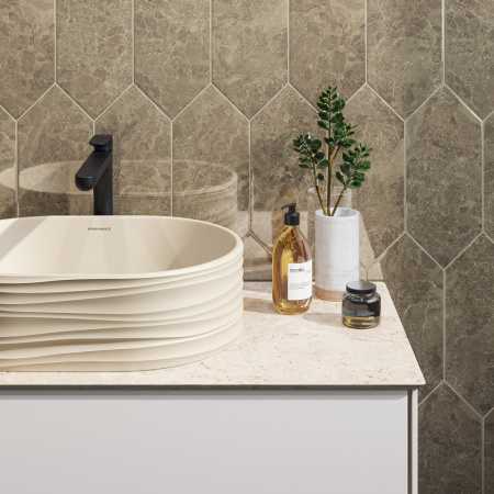 Столешница под раковину Kerama Marazzi Plaza Про Лаймстоун АТ PL5.DD590500R\100