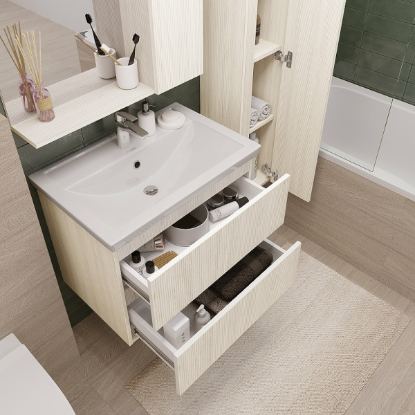 Тумба подвесная Grossman ЮНИТ-70 см 207013 с 2-я ящ, кадена лайт