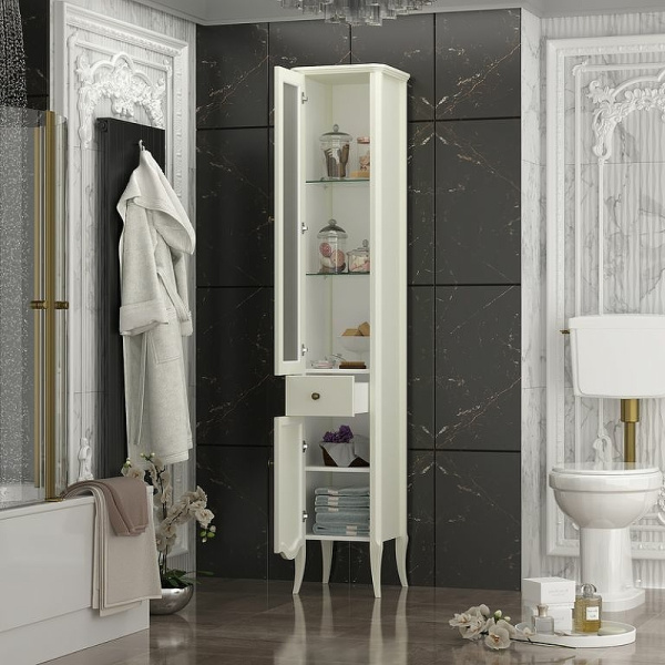 Пенал Opadiris Брунелла, цвет слоновая кость, левый 00-00004351