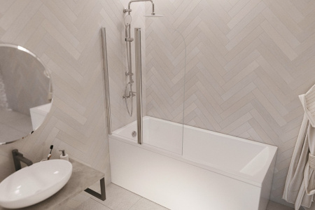 Шторка для ванны 1Marka  HX-121  05штп121