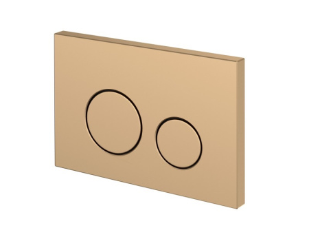 Кнопка Cersanit TWINS пластик золотой матовый 63524