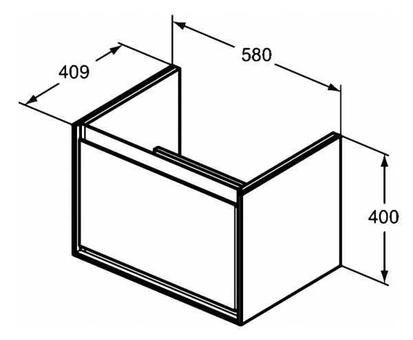 Тумба под раковину Ideal Standard Connect Air Cube 65 см E0847VY