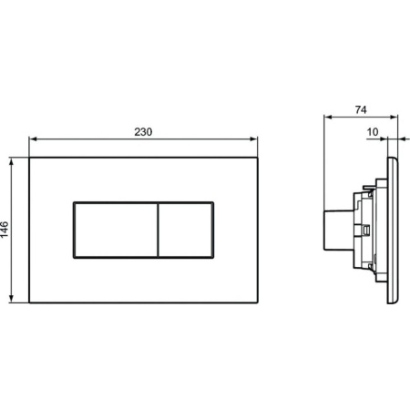 Клавиша смыва Ideal Standard Prosys Solea R0110A6